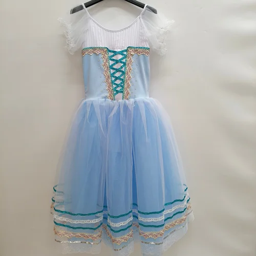 Vestido de Ballet largo profesional para adultos, tutú romántico para niñas y mujeres, trajes de actuación de danza del cisne, vestido de bailarina para niños