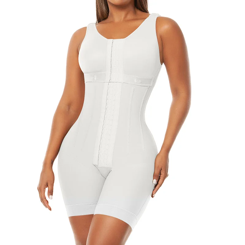 Fajas Colombianas Alta Compressão com Ossos, Shapewear, Pós-operatório Waist Trainer, Emagrecimento Controle Barriga, Body Shaper, XXS