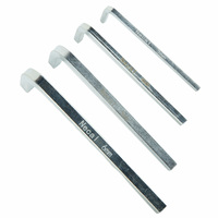 Hand Tools Wrench L Shape Screwdriver Set Silver Square Head 3-6mm 4 Point 4Pcs Chromium Vanadium Steel Convenient