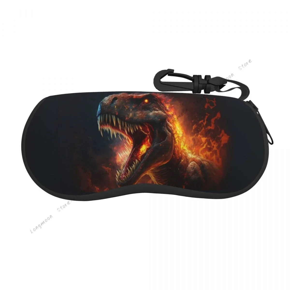 

Portable Eyewear Case Cover Dinosaurs Sunglasses Soft Glasses Box With Lanyard Zipper Eyeglass Protector