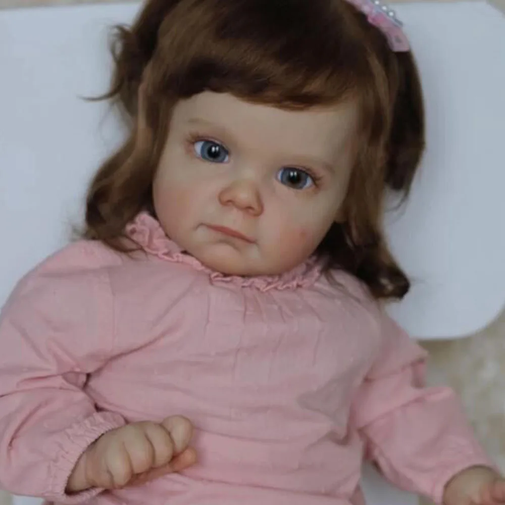 

24 Inch Maggie Girl Reborn Bebe Doll Realistic Reborn Baby Bebes Lovely Lifelike bonecas bebês renascidos Vinyl muñeca