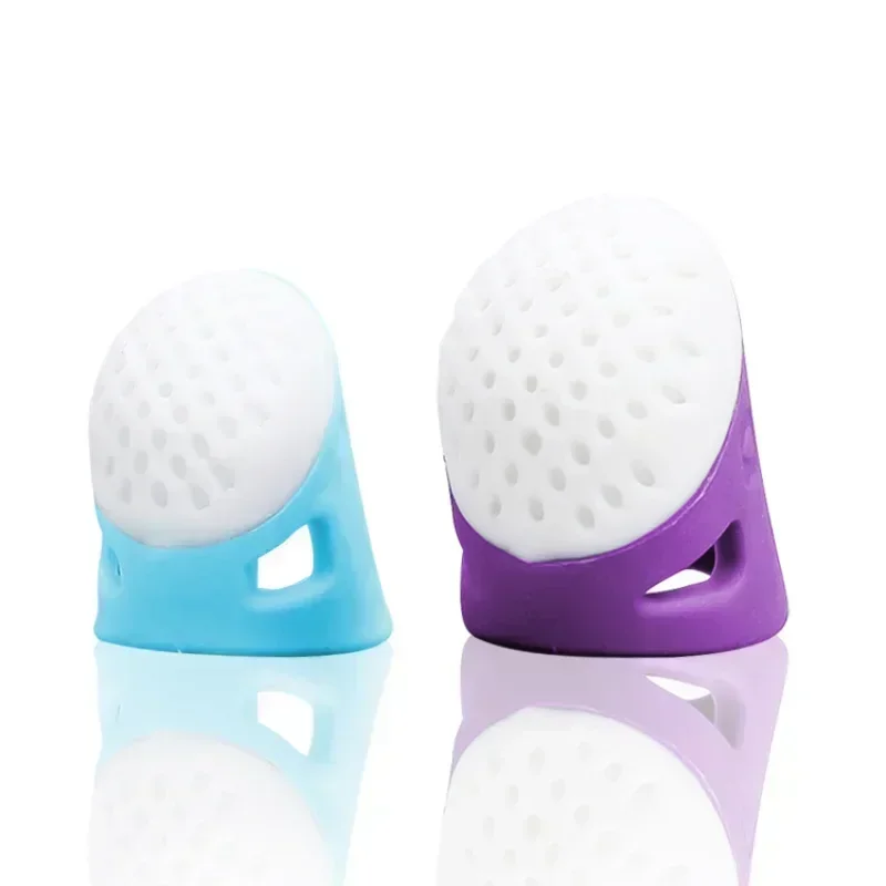 DIY Silicone Thimble Anti-stick Finger Cover Thimble Hand Cross-stitch Sewing Accessories Anti-slip Finger Protection Thimble - Detail 1