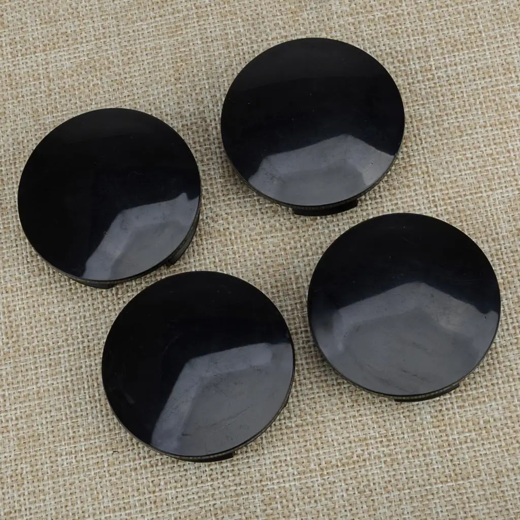 ABS Car Universal 4pcs 57mm Wheel Center Hub Cap Cover Black