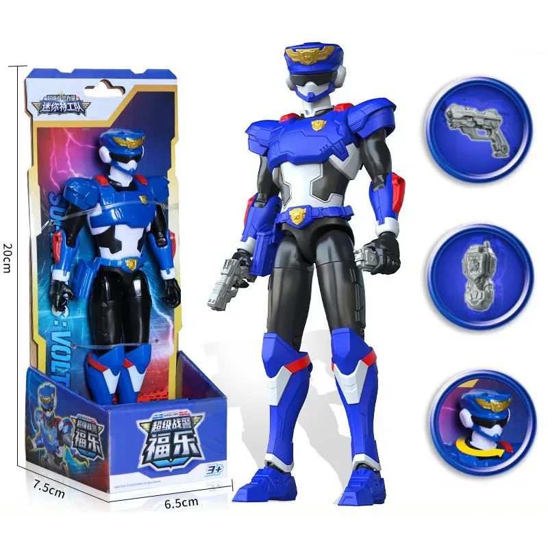 ミニフォース最強警察変換アクションフィギュアロボットおもちゃ X シミュレーション動物ミニエージェント