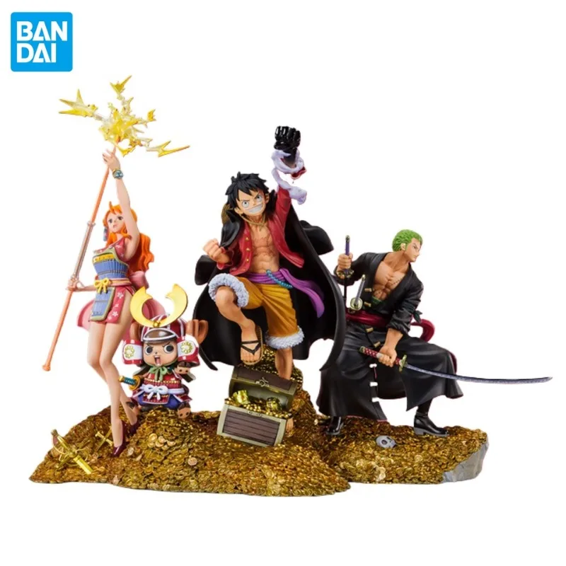 

Original Genuine Bandai Figuarts Zero FZ One Piece WT100 Vote Nami Zoro Luffy Chopper Anime Figure Model Collection Toys Gifts