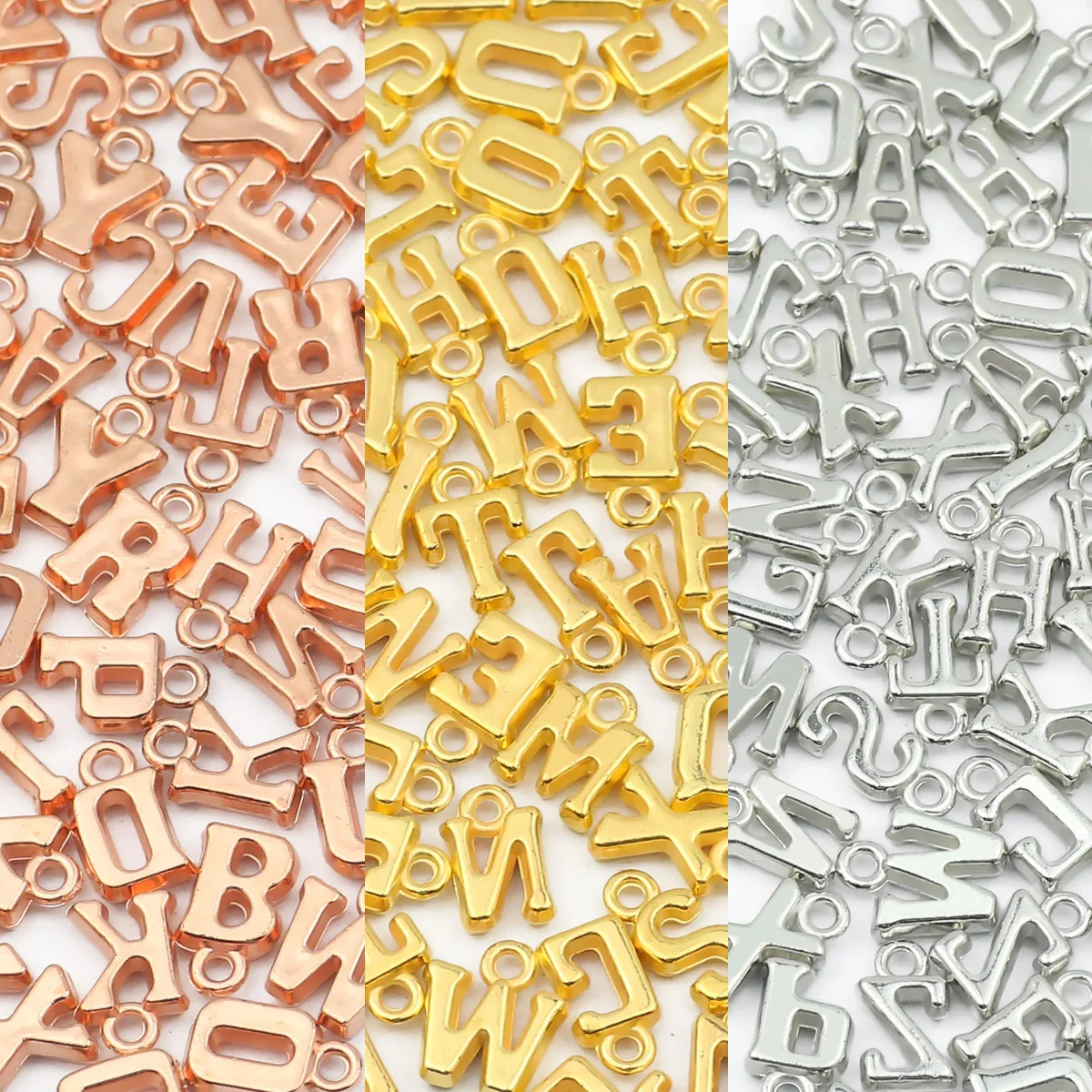 

80pcs 10MM Alphabet Acrylic Beads Pendant Mixed Spacer Loose Beads For Jewelry Bracelets Necklace Making DIY Accessories