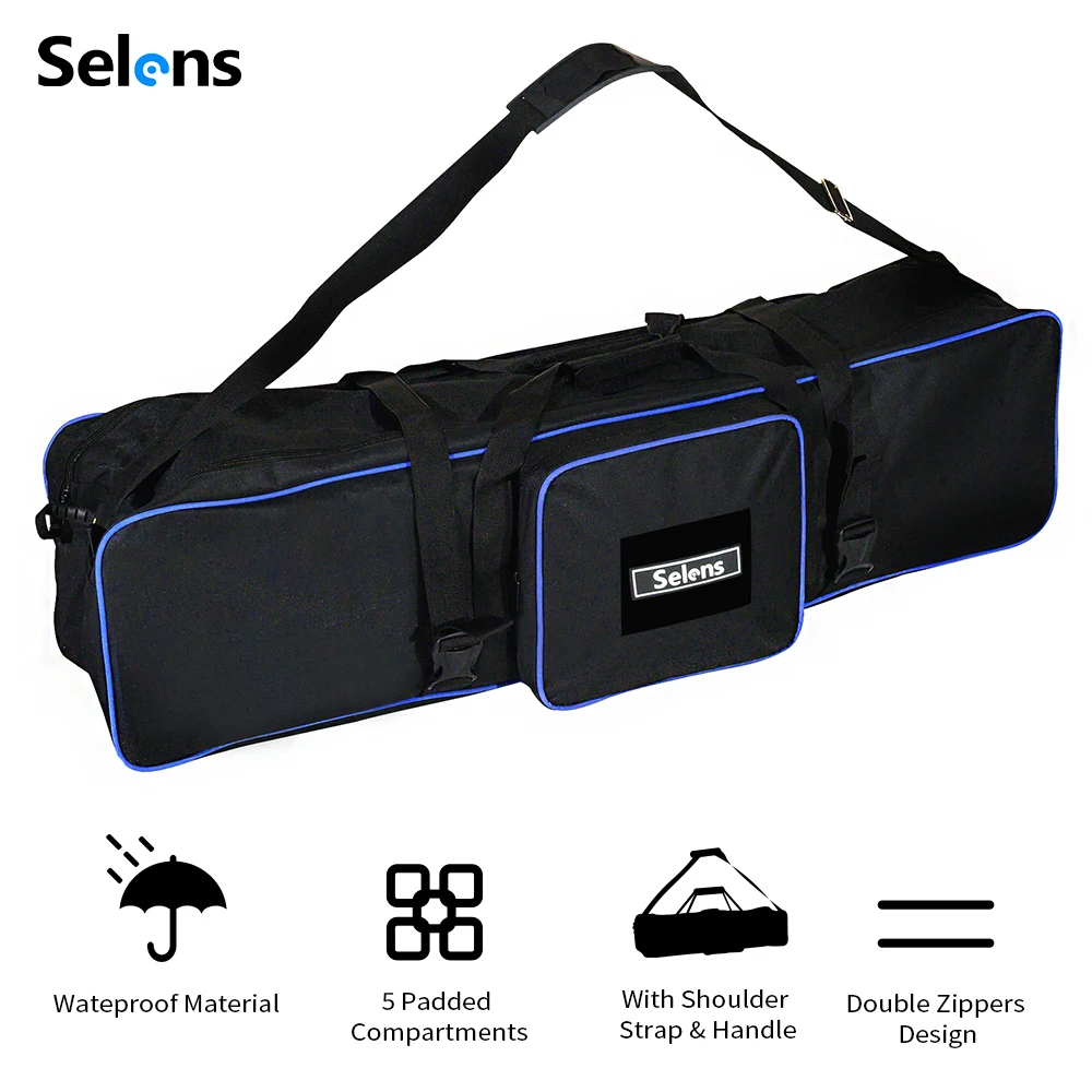 Selens 105cm Tripod Bag Waterproof Padd Zipper Light Stands Bag For Backdrop Stand/Umbrella Photography Fotografia Accessories