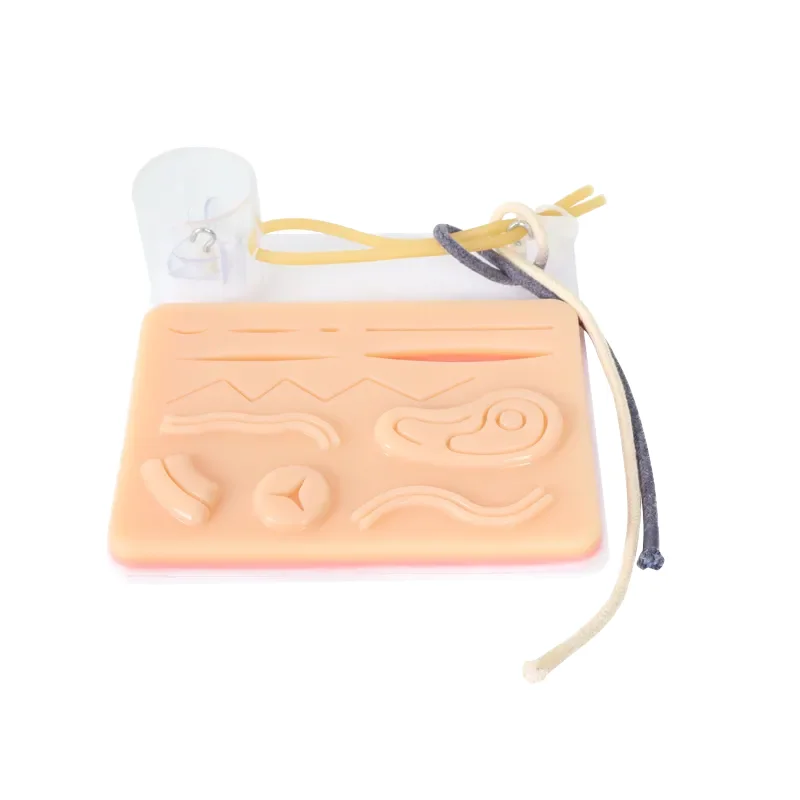Multifunctional Silicone Suture Pad With Knot Tying Model For Medical School