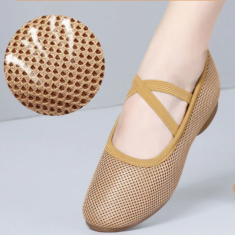 Quality Modern dance shoes Ballet Dance Shoes Women Teacher Stage Training Shoes Soft Sole Slippers Yoga Belly Practice Shoes