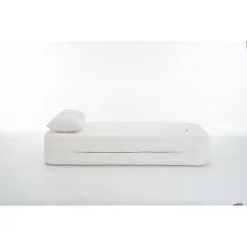 三人座可轉換沙發床,雪尼爾布料,高密度海綿填充,真空壓縮,象牙色 8 最佳銷售 三人沙發床 - №1