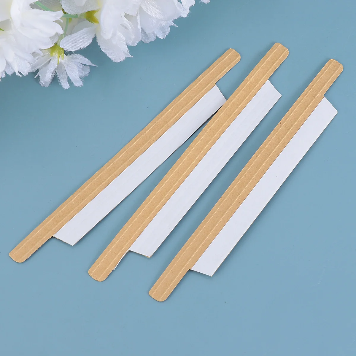 

100pcs Kraft Paper Sealing Bar Brown Iron Core Moisture Proof Food Seal Strip For Coffee Chips Bread Grains Snacks