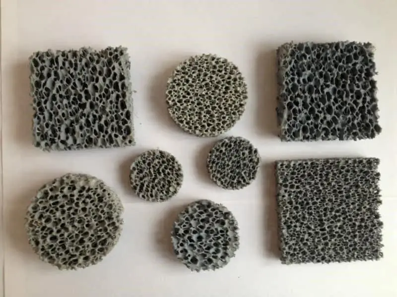 

Custom foam ceramic silicon carbide filter for photocatalyst cast steel copper water metal alloy