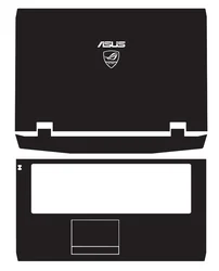 Pre-cut Laptop 1PCS Top+1PCS Palmrest Skin Vinyl Stickers Case Cover Film For ASUS G73 G73JW G73SW G73JH 17.3-inch