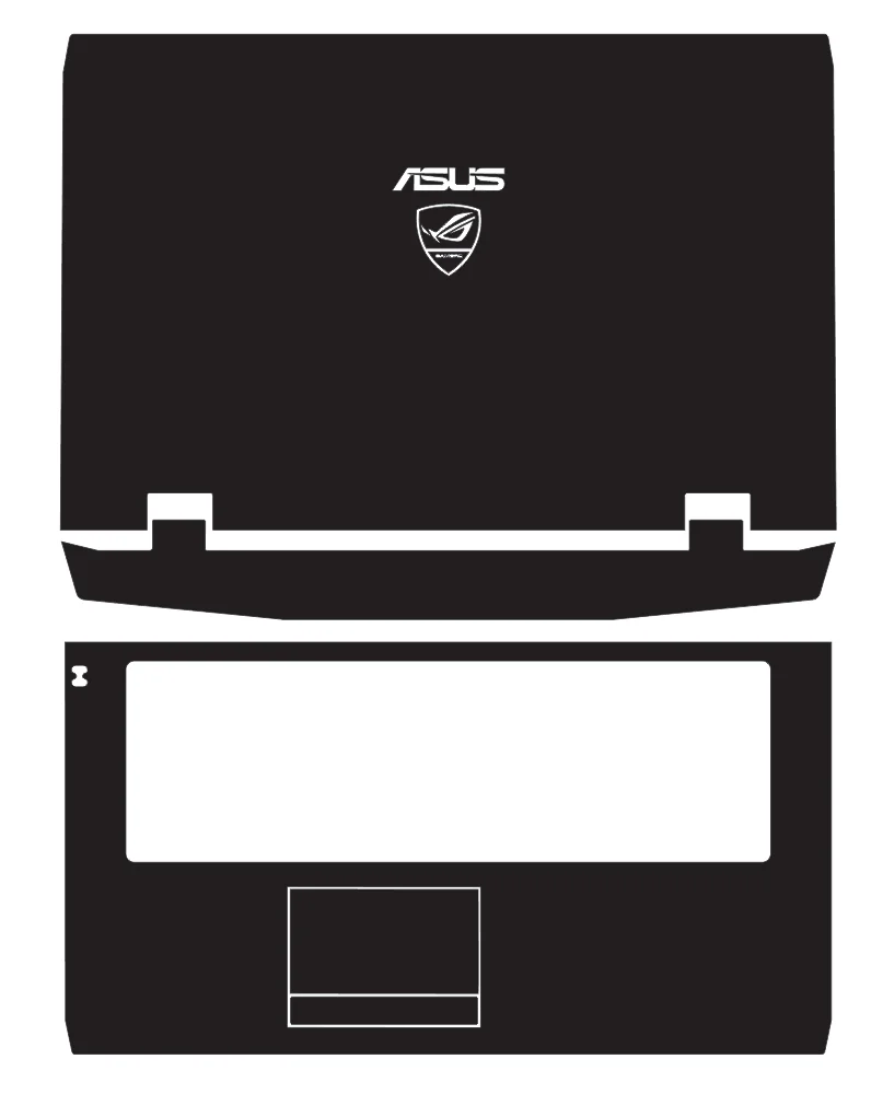Wstępnie przycięte laptop 1 szt. Top + 1 szt. Podpórka pod dłonie naklejki winylowe skrzynki pokrywa folia dla ASUS G73 G73JW G73SW G73JH 17,3 cala