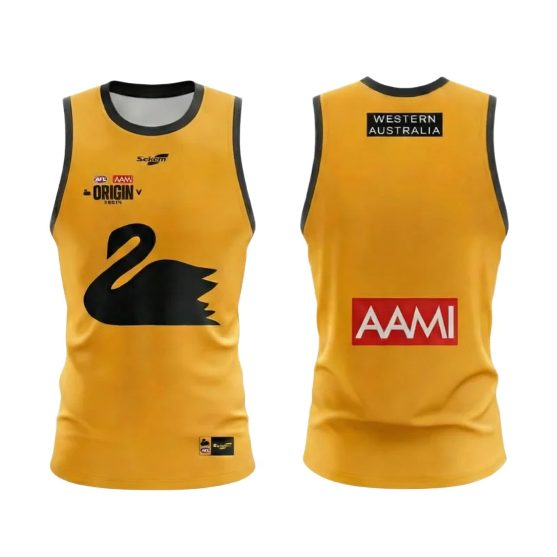 

Футбольная майка AFL Origin Western Australia Victoria без рукавов, дышащая, новая модель 2026 года, мужская, удобная, для тренировок и пляжа
