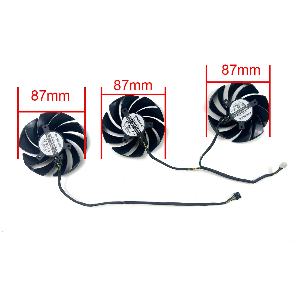 NEW For MSI GeForce RTX 4070 Ti 4070 4060 Ti 4060 VENTUS 3X VIDEO CARD FANS 87mm 4PIN PLD09210S12HH
