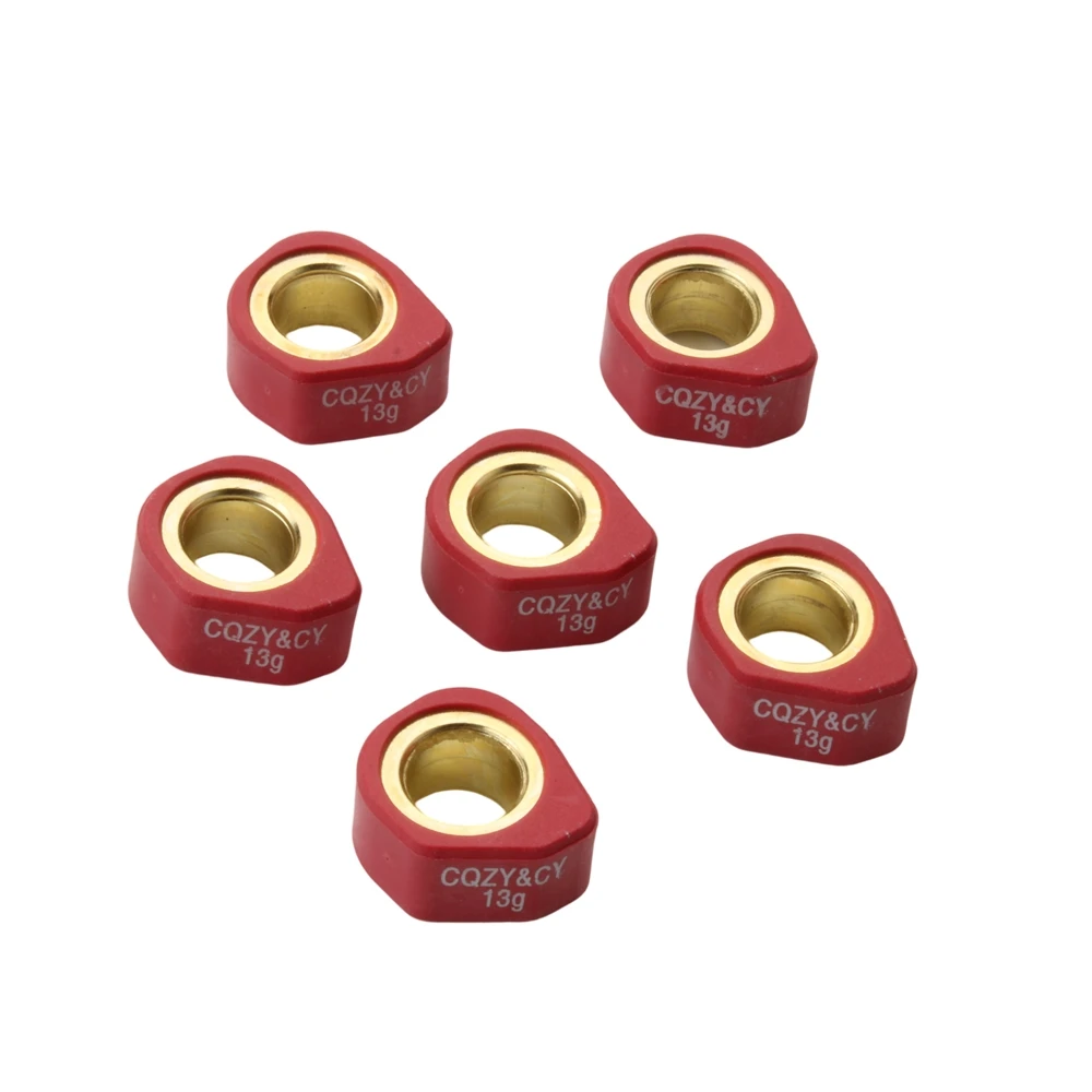 6pc Roller Set / Variator Weights 20x12mm 9g 11g 13g 15.5g For MBK Doodo Flame R F X 125 Skyliner Thunder 125cc 150cc Scooter