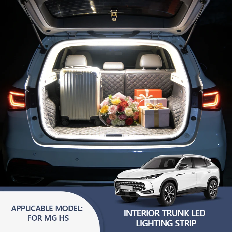 For MG HS Trunk Light Modification Light Atmosphere Lights White Warm White Rear Trunk LED Light Bar