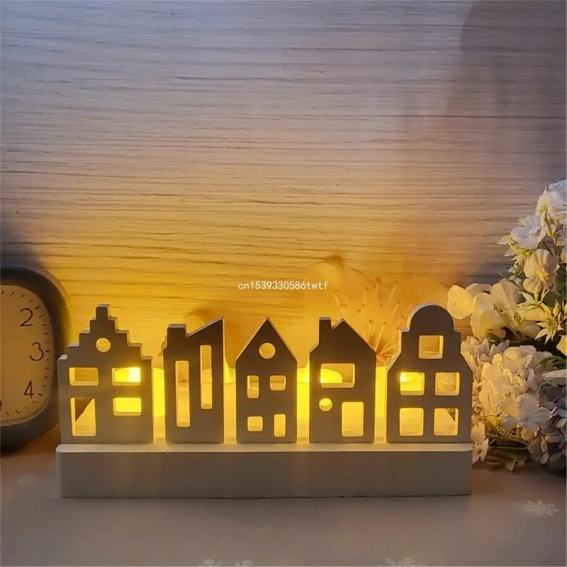 Conjunto moldes casa silicone multifuncional, conjunto moldes casa silicone para decorações festivas