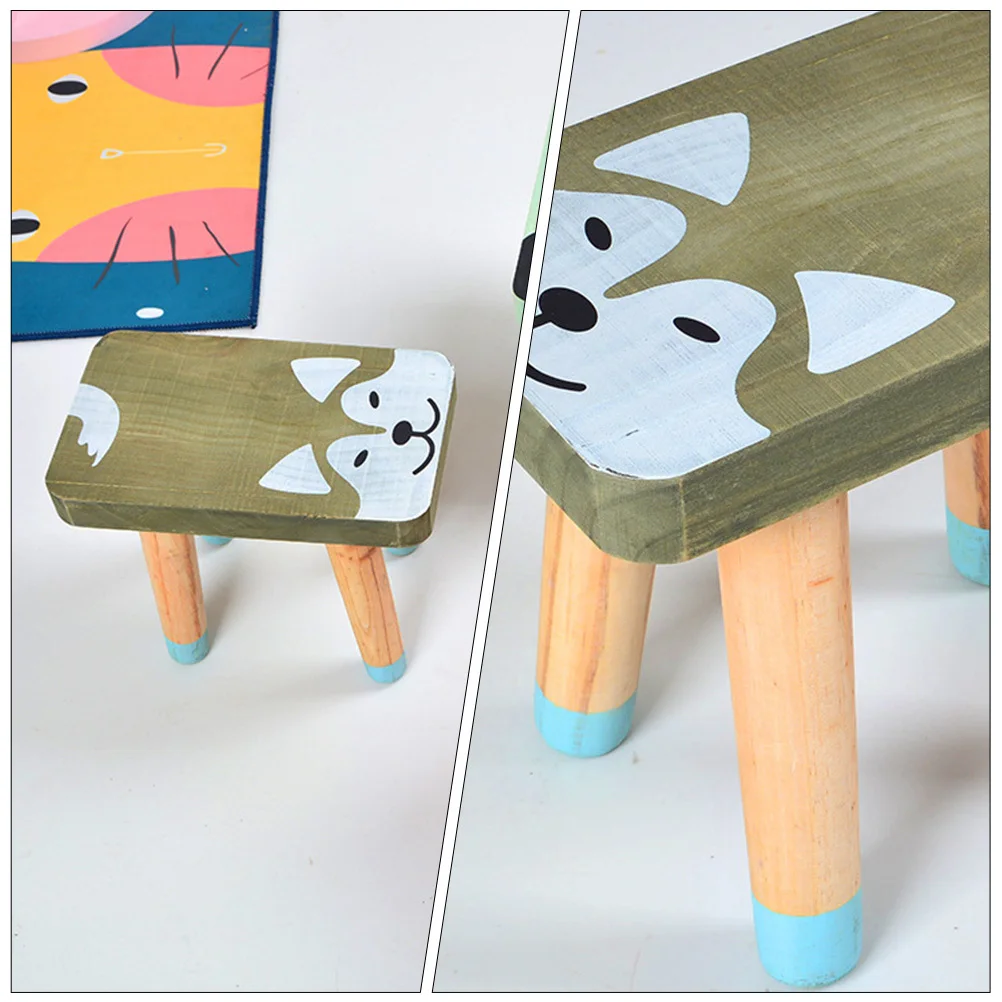 1 قطعة مسند القدمين الخشبي الكرتون مقعد خشبي عملي خفيف الوزن سهل الحمل نقل التصميم الإبداعي نونسليب #4