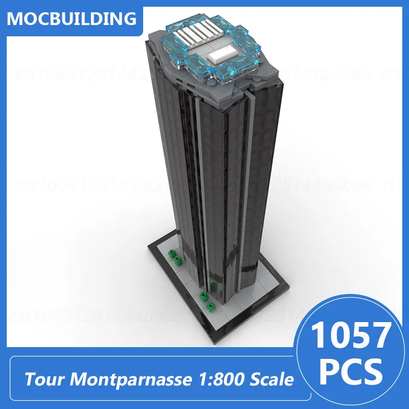 Tour montparde scala 1:800 parigi, francia blocchi di costruzione MOC fai da te assemblare mattoni architettura Display giocattoli di natale regali 1057 pezzi