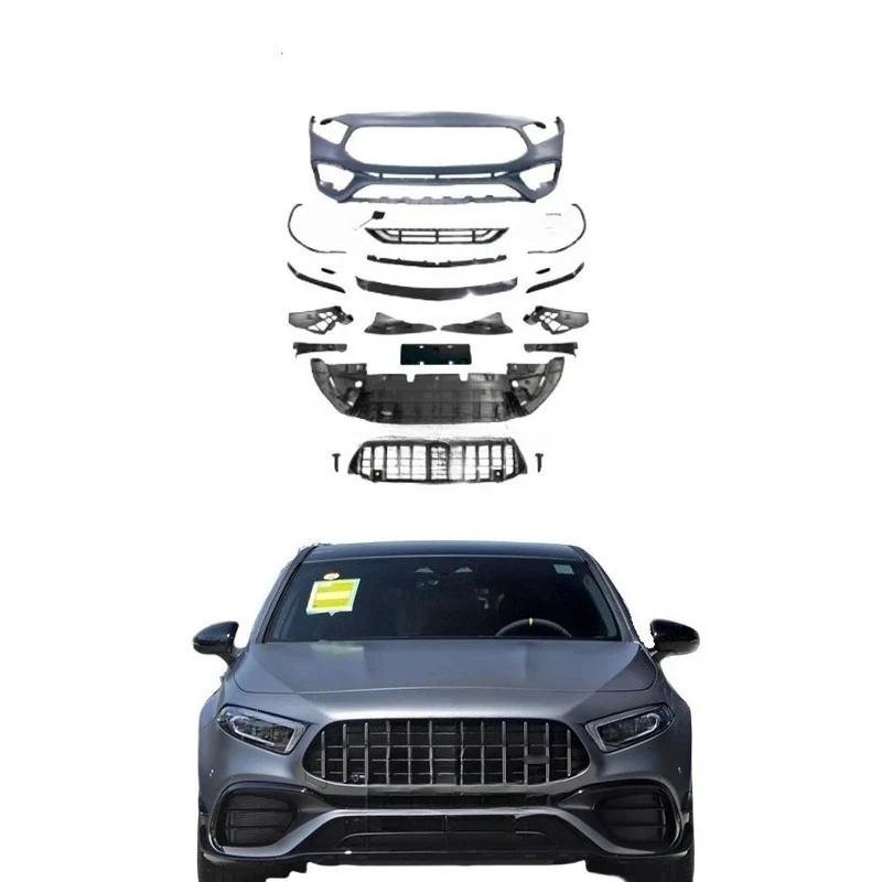 

W177 2019+ A-Class upgrade to 45S body kit, front bumper assembly