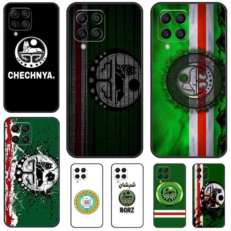 Chechnya Chechen Flag Case For Samsung Galaxy M12 M32 M52 M13 M23 M33 M53 M14 M34 M54 M21 M51 M20 M30s M31s Cover