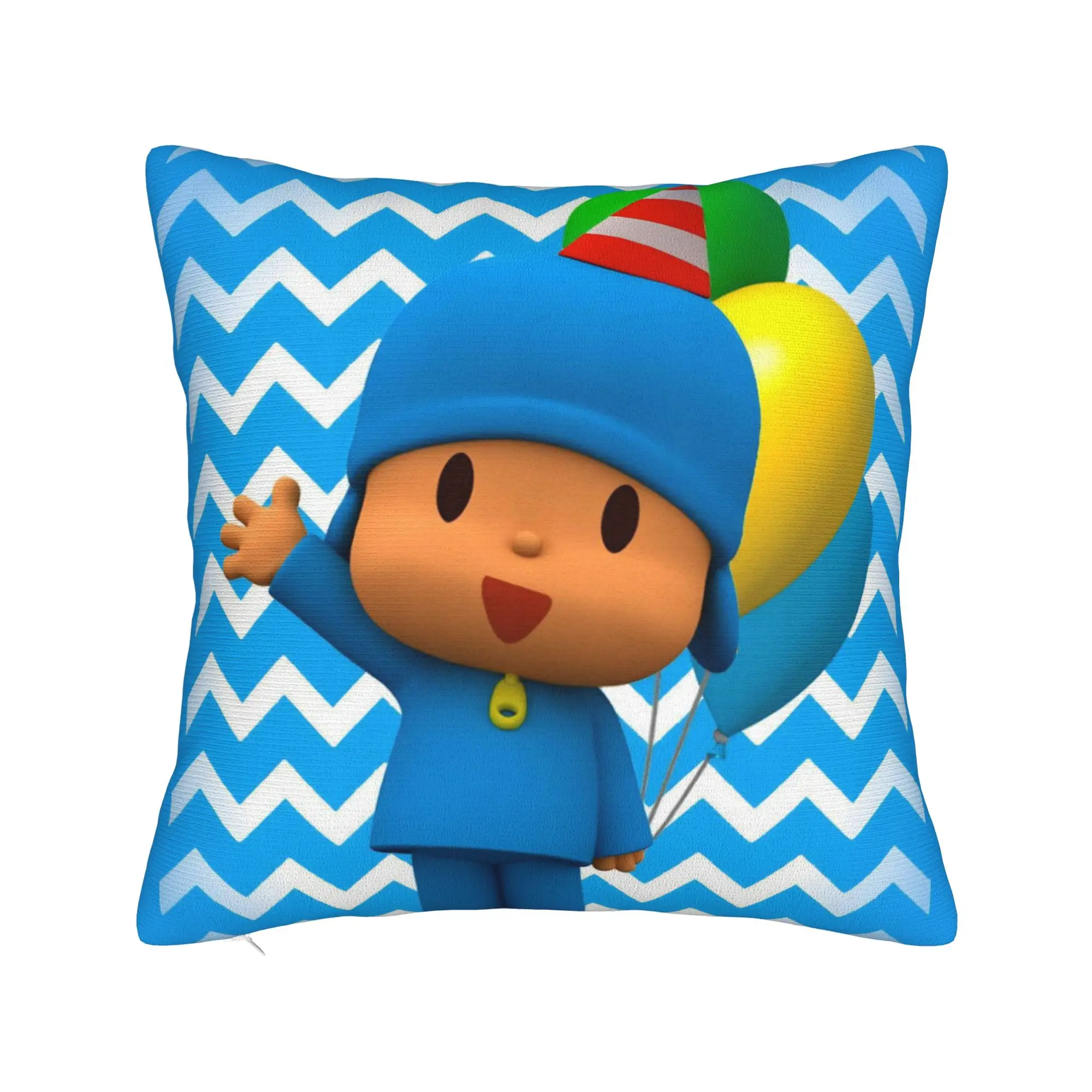 

Pocoyoes Cartoon Comdy Pillow Covers Merch Printed Cushion Cover Gift Throw Pillow Case Cover Home Multi-Size