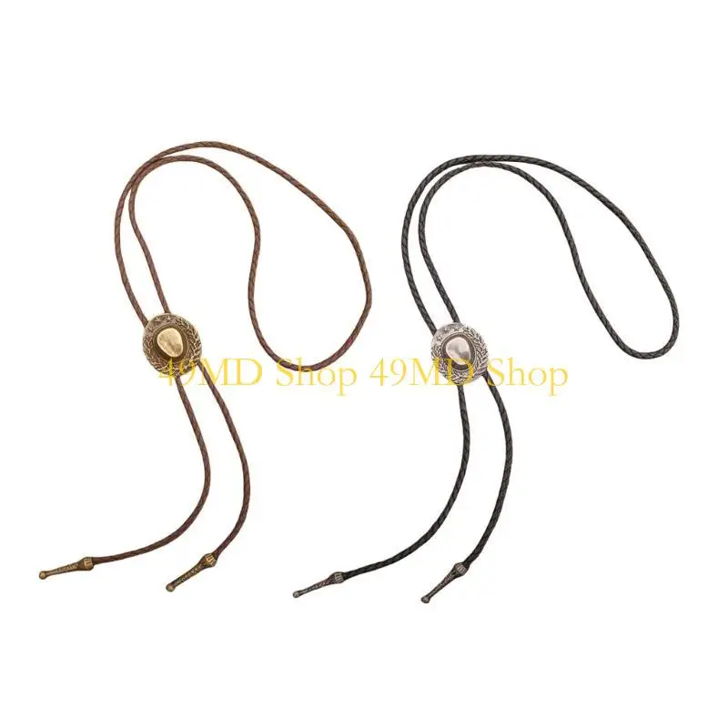 49MD Top Hat Pendant Bolo Tie Women Men Unisex Western Shirt Bolo Tie Country Jewelry