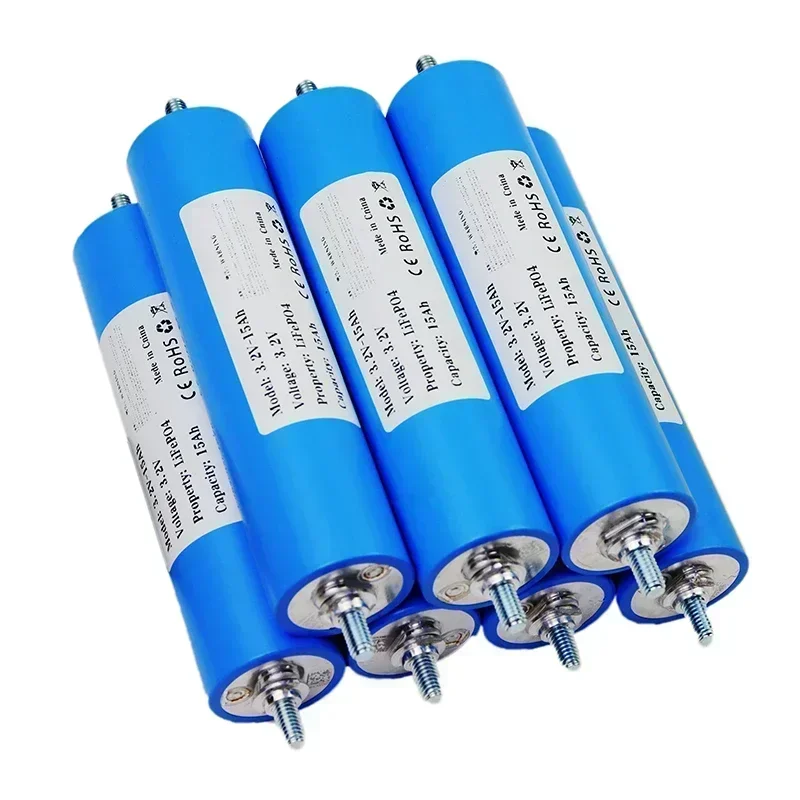 8 ชิ้น 3.2 โวลต์ 15ah c33 แบตเตอรี่ลิเธียมเหล็กฟอสเฟตพลังงานแสงอาทิตย์กลางแจ้งไฟฟ้ารถสามล้อรถจักรยานยนต์ว่ายน้ําเรือ