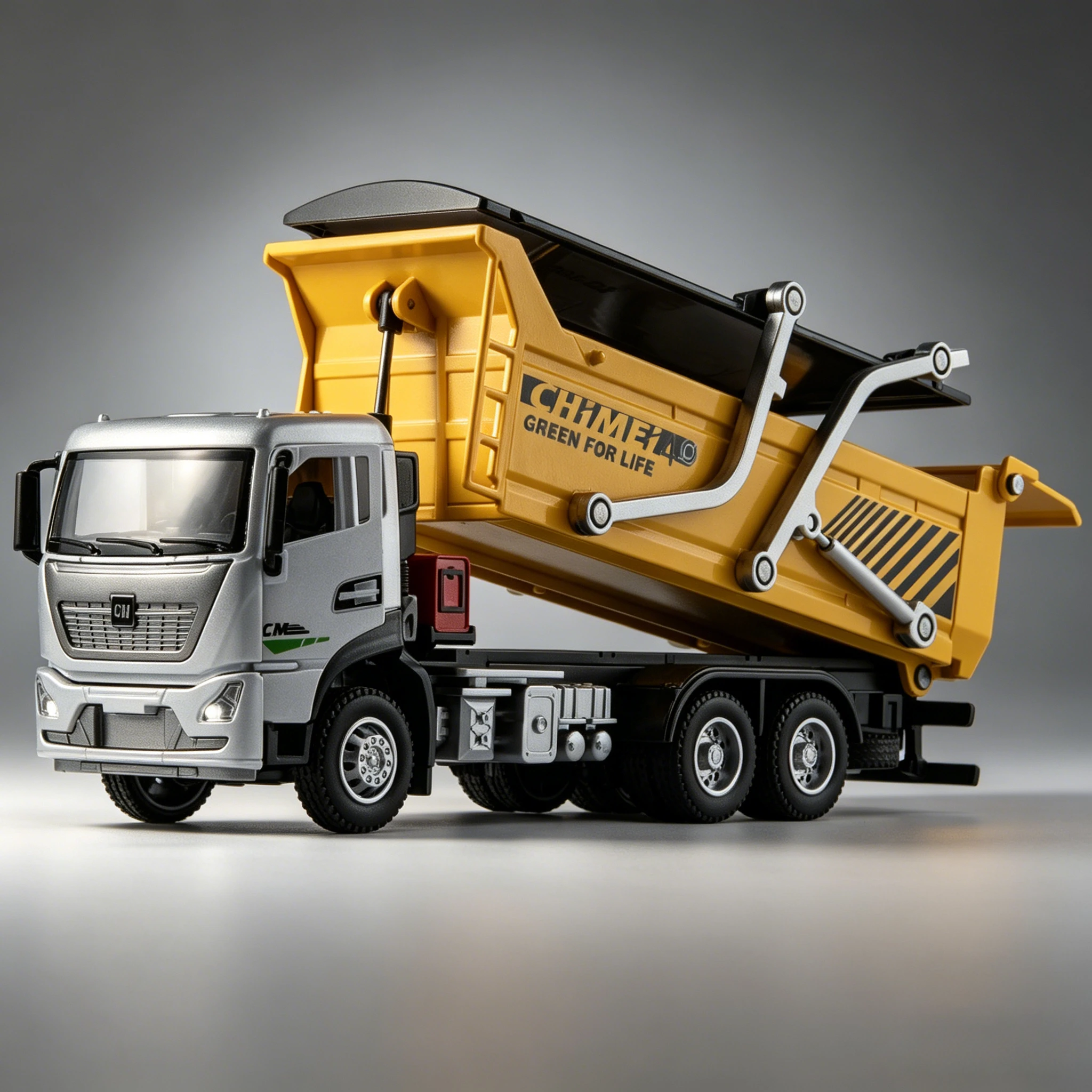 

Машинка-самосвал City Muck Truck 1:32 с функцией отката, звуком и светом, открывающимися дверями, игрушка