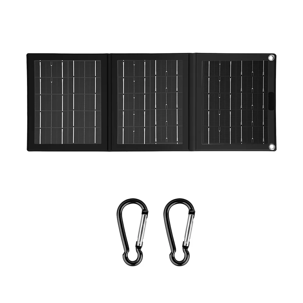 USB Portable Solar Panel 10W Triple Fold Solar Charger for Camping, Hiking, Backpacking, Outdoor Emergency Power Supply