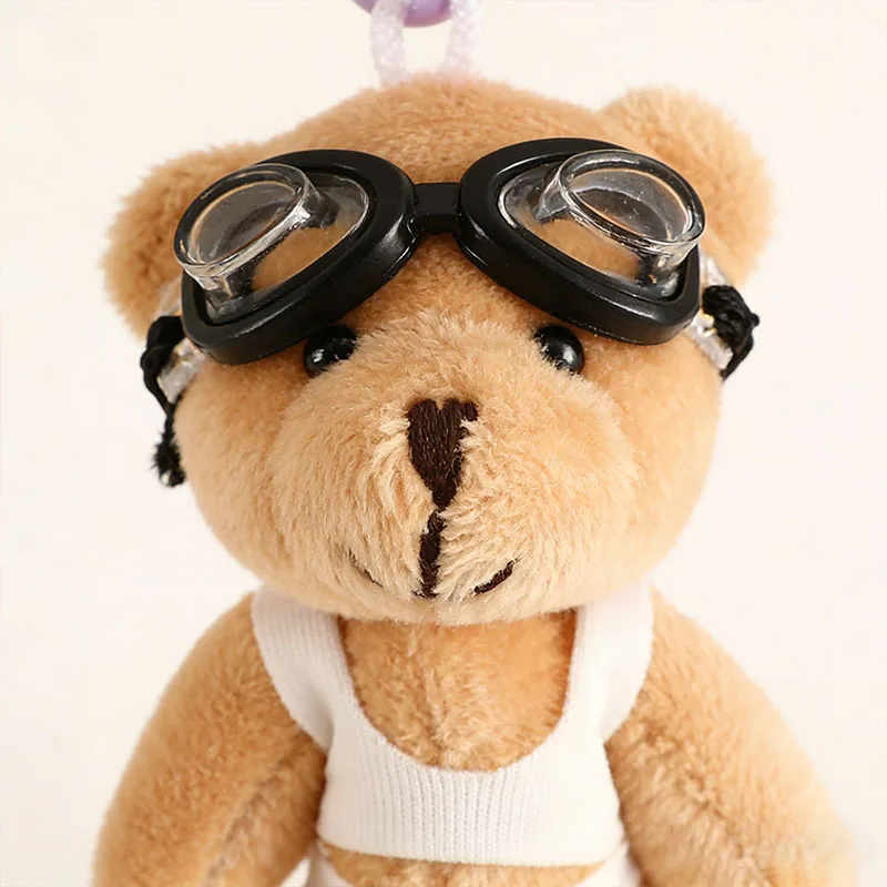 1/6 stücke Bär Plüsch-schlüsselanhänger Anhänger Kawaii Cartoon Urlaub Bär Puppe Spielzeug Anhänger Mädchen Tasche Anhänger Party Dekoration Geburtstag geschenke