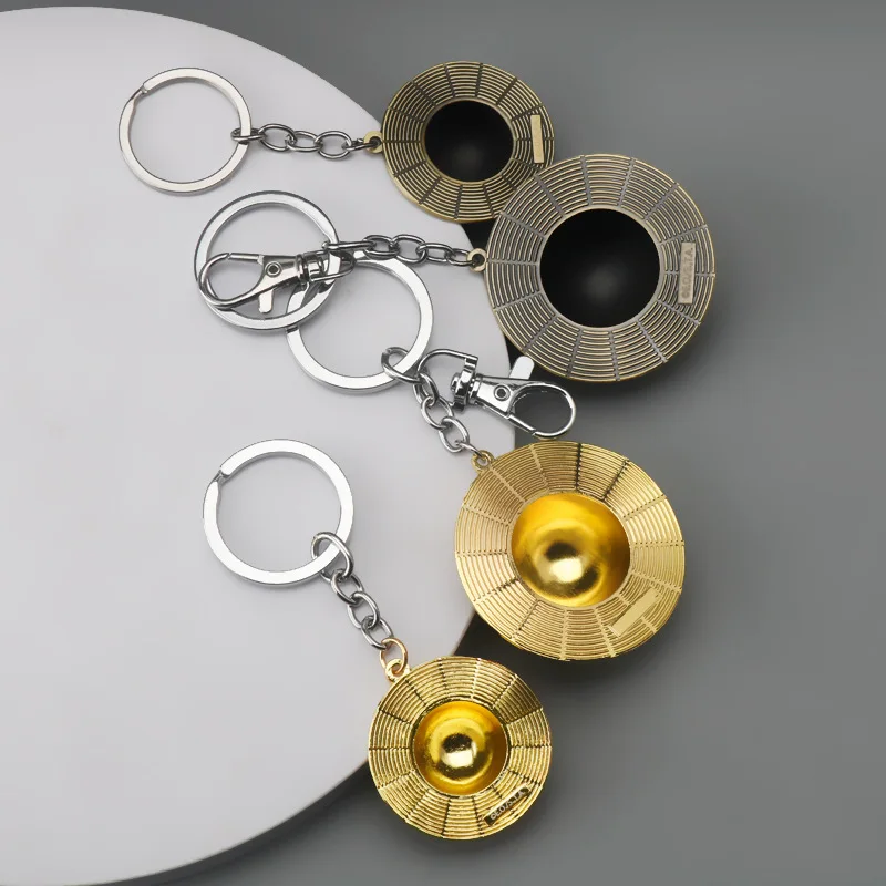 أنيمي المفاتيح تأثيري للجنسين Keyrings القش قبعة قلادة سبيكة مفتاح سلاسل اكسسوارات مجوهرات #4