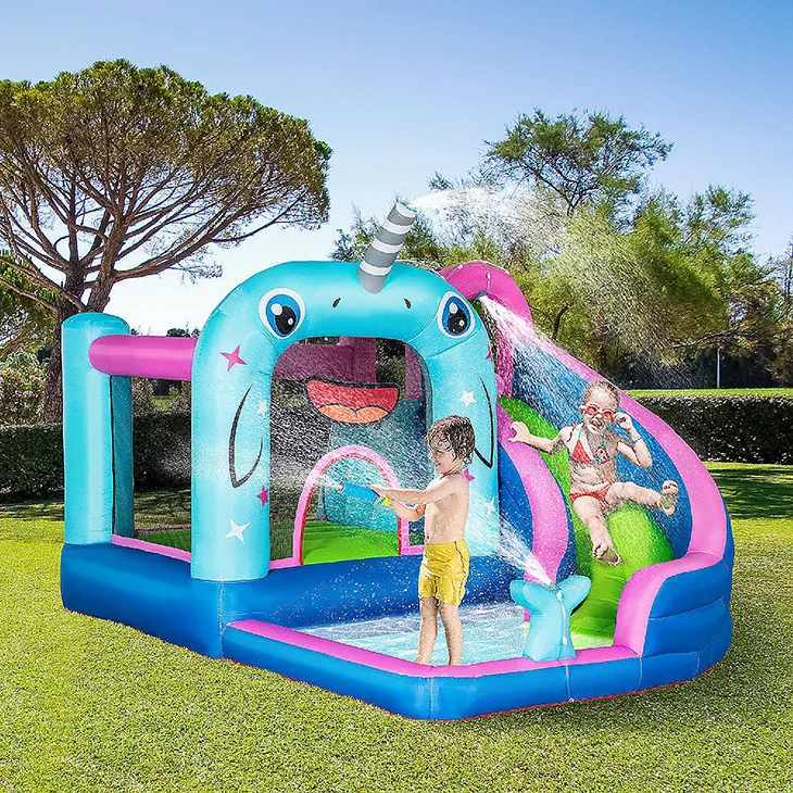 High Quality Commercial Inflatable Bouncy Castle Kids Bounce House with Slide Wholesale Indoor Playground Park Games