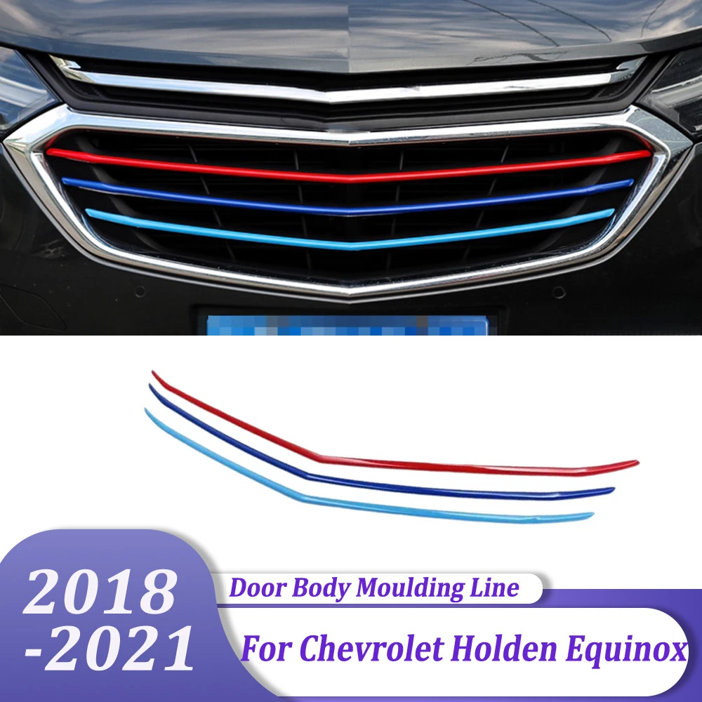 

Chrome Front Center Grill Strips Grille Hood Cover Trim For Chevrolet Holden Equinox 2018 2019 2020 2021 Exterior Car Styling