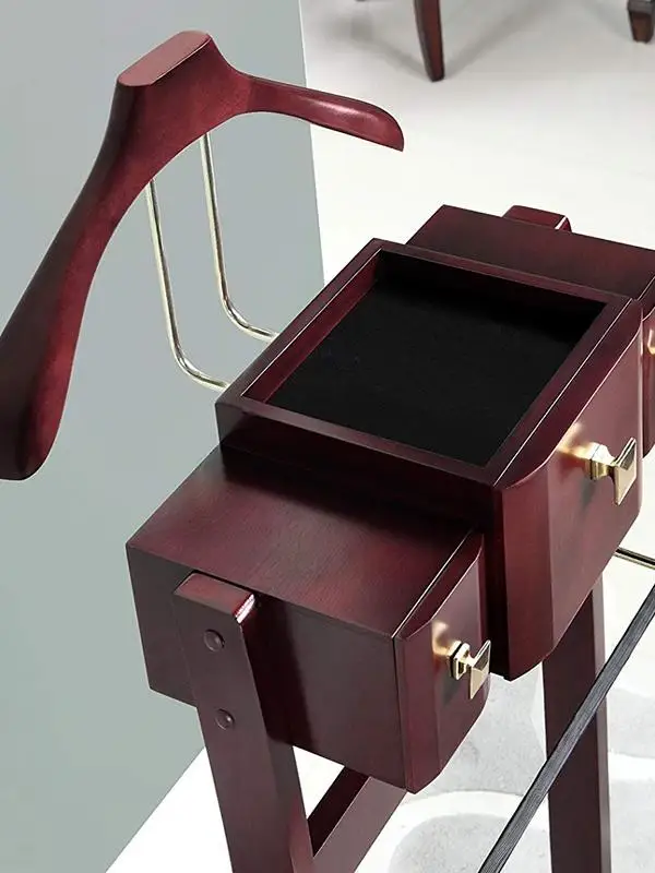 شماعة مكتب للبالغين، رف معطف من الخشب الصلب الأمريكي، رف بدلة من الأرض إلى السقف، جميعها من الخشب الصلب