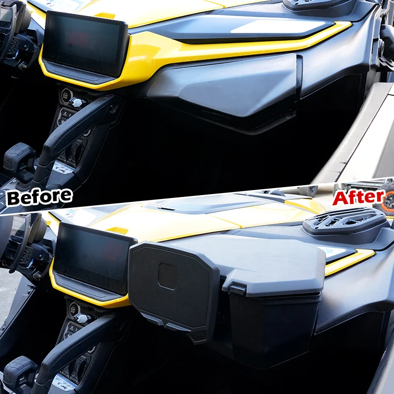 YongJin support d'appareil électronique noir support de tablette de téléphone GPS pour Can-Am Maverick R X RS