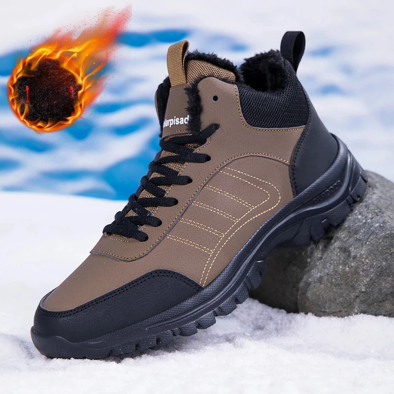 

Men's Denim Boots for Winter Warmthankle Boots Thick Snow Boots, Designer Sports Shoes Anti Slip Walking Shoes Boots Trends 2025