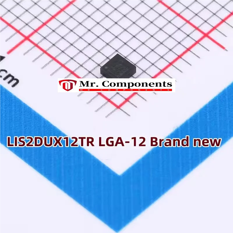 2PCS LIS2DUX12TR LGA-12 LISDUX12 Ultralow-power accelerometer with AI & anti-aliasing In stock
