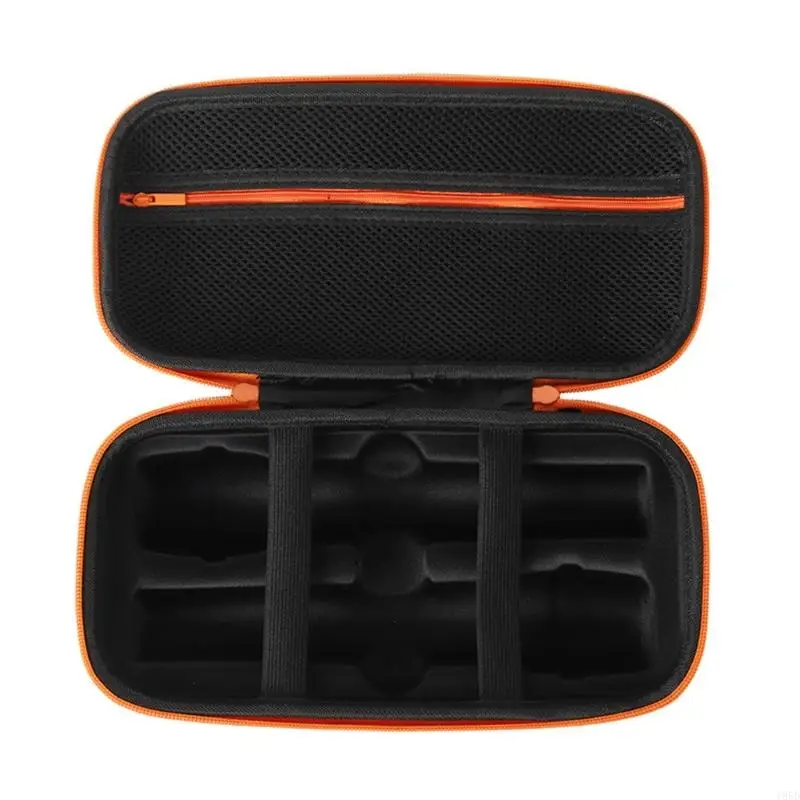 Adecuado para micrófono doble inalámbrico, bolsa de viaje con micrófono doble de mano, estuche rígido de almacenamiento para micrófono portátil, estuche para exteriores