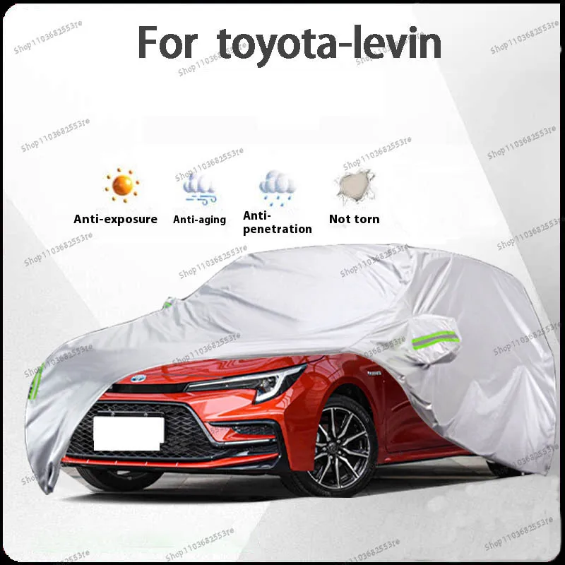 

Чехол для автомобиля Toyota Levin Fit — водонепроницаемый, пылезащитный, солнцезащитный козырек (УФ), снегозащитный | Серебряное полное покрытие с защитой в течение всего дня