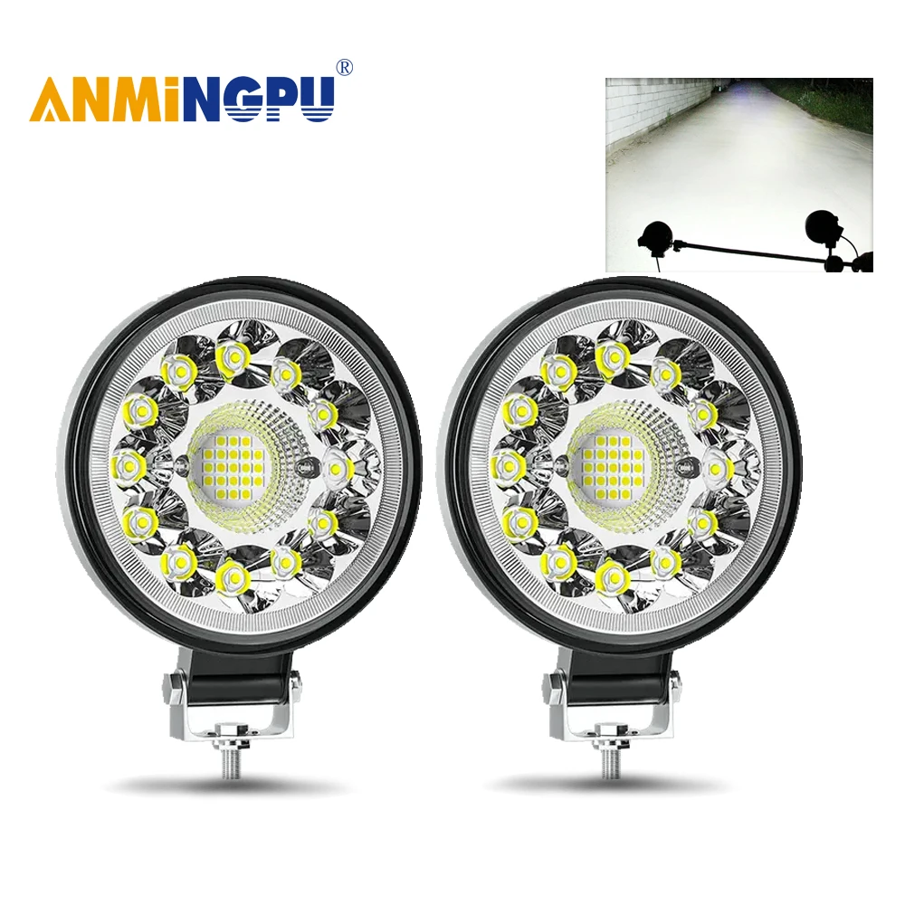 

4 Inch Round LED Work Light Combo Beam Car LED Fog Driving Lights Bar For ATV UTV SUV Off Road 4x4 Boat Truck 12V 24V