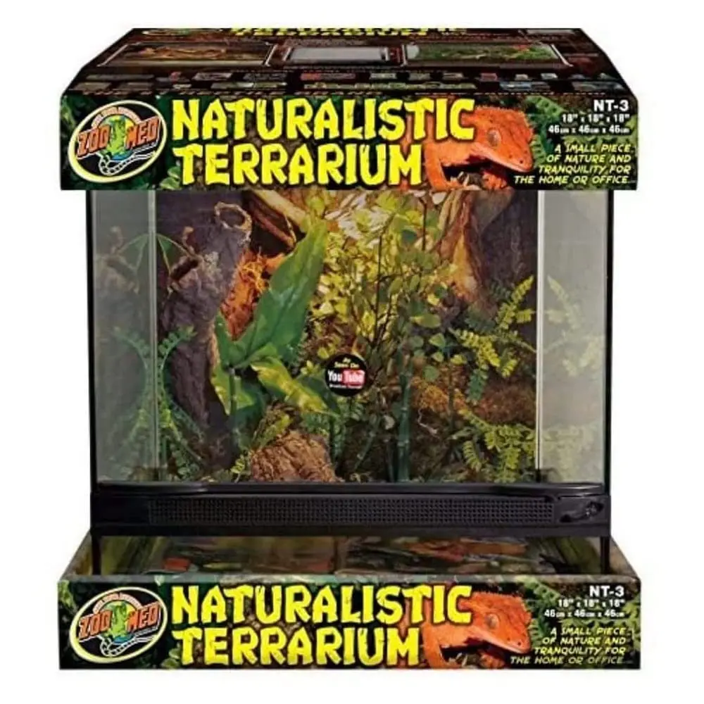 

Naturalistic Terrarium, Large 18x18x18 Inch, Eco-Friendly Reptile Habitat