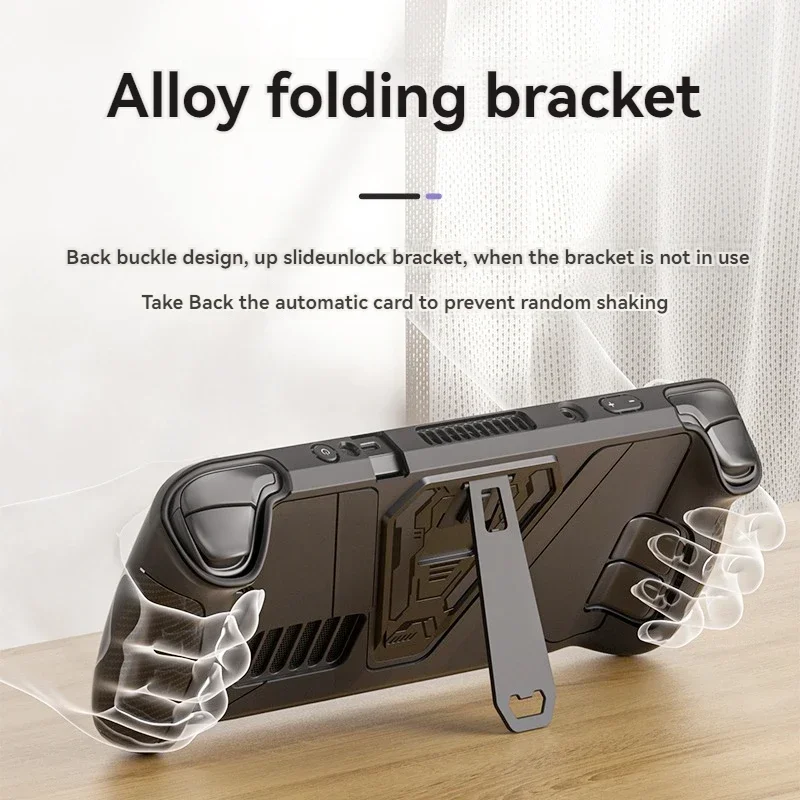 Suitable for Steam Deck/oled Console Protective Case Alloy Folding Bracket with Anti-drop Portability