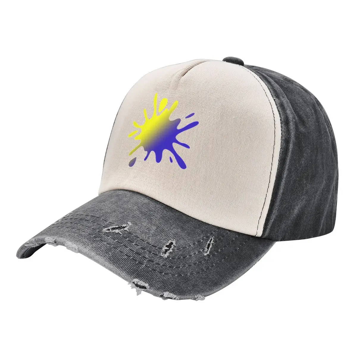 

Dual Colour Ink Splat Baseball Cap Trucker Cap New In The Hat Trucker Hats For Men Women's