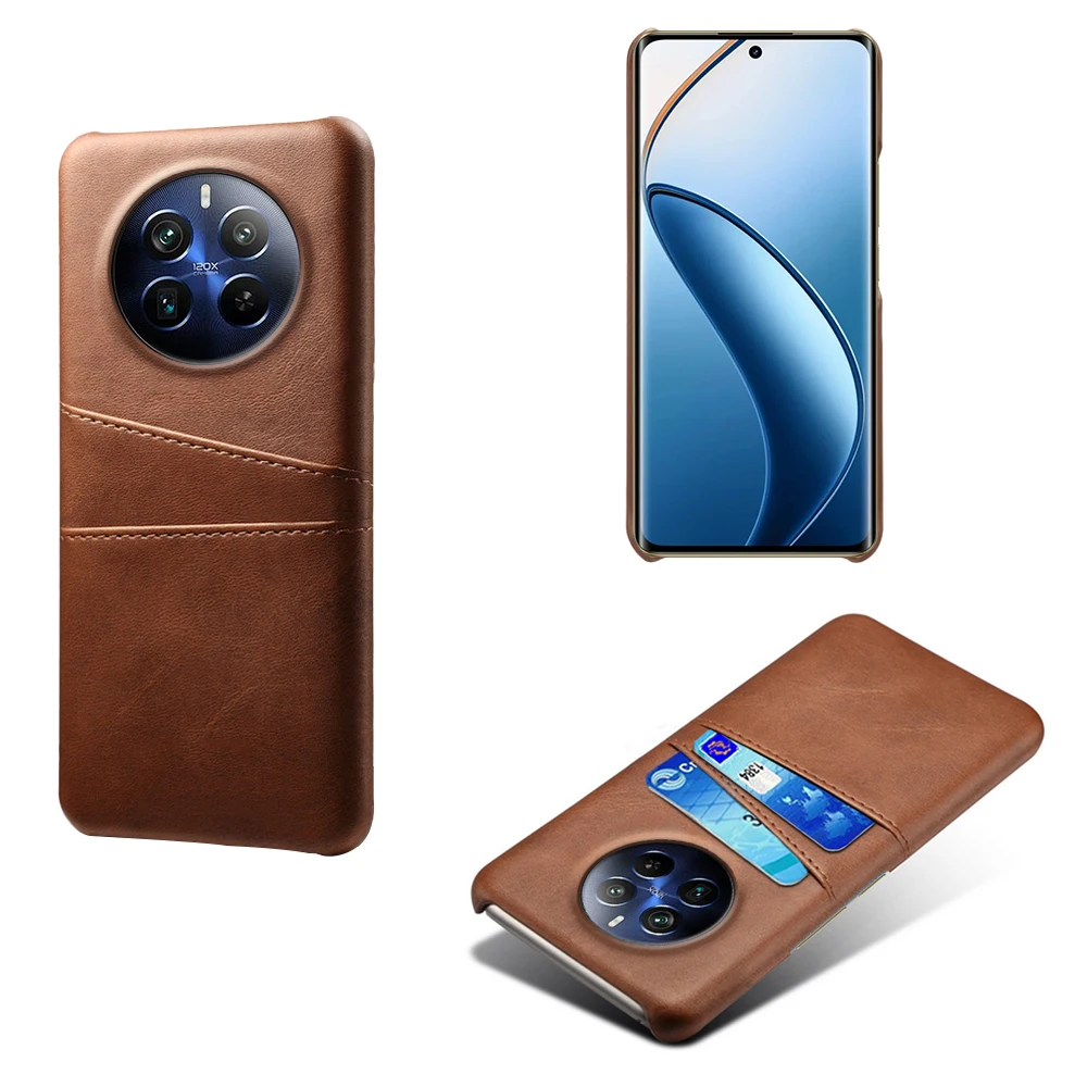 Credit Card Case For Oppo Realme 12 Pro Plus Funda PU Leather Cover For OPPO Realme 12 Pro+ 5G 6.7“ RMX3840 Card Slots Case Capa
