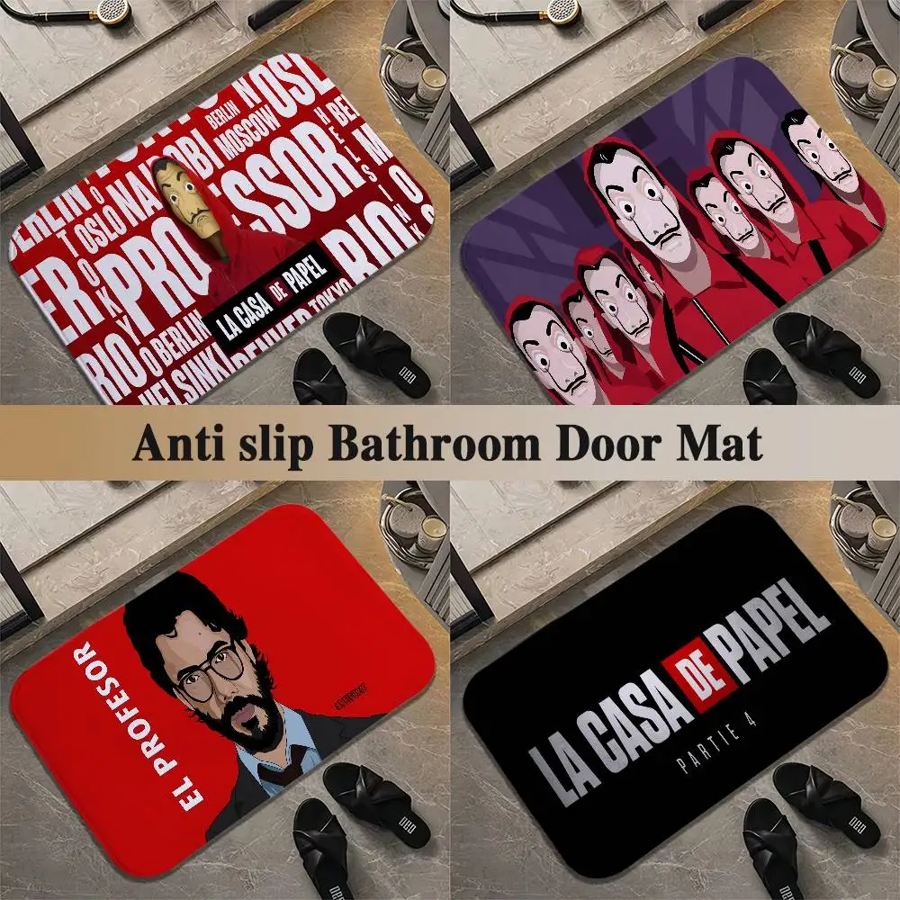 

La Casa De Papel Tapis De Souris Floor Mat Printed Large Carpets Living Room And Bedroom Carpets Bathroom Anti Slip Door MATS