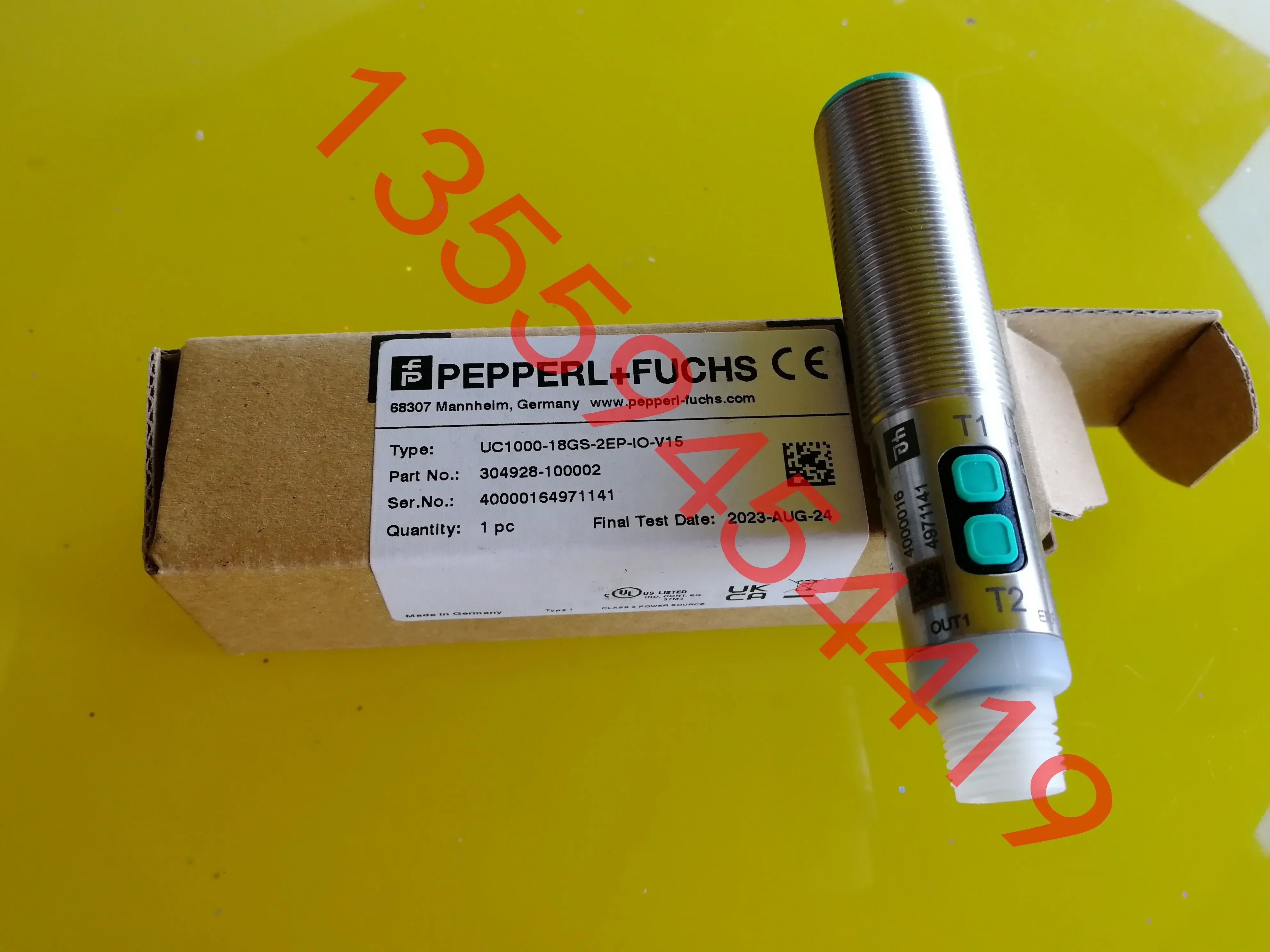 2026.4 P+F Beijiafu Ultrasonic Sensor UC1000-18GS-2EP-IO-V15 Genuine Free Shipping Order
