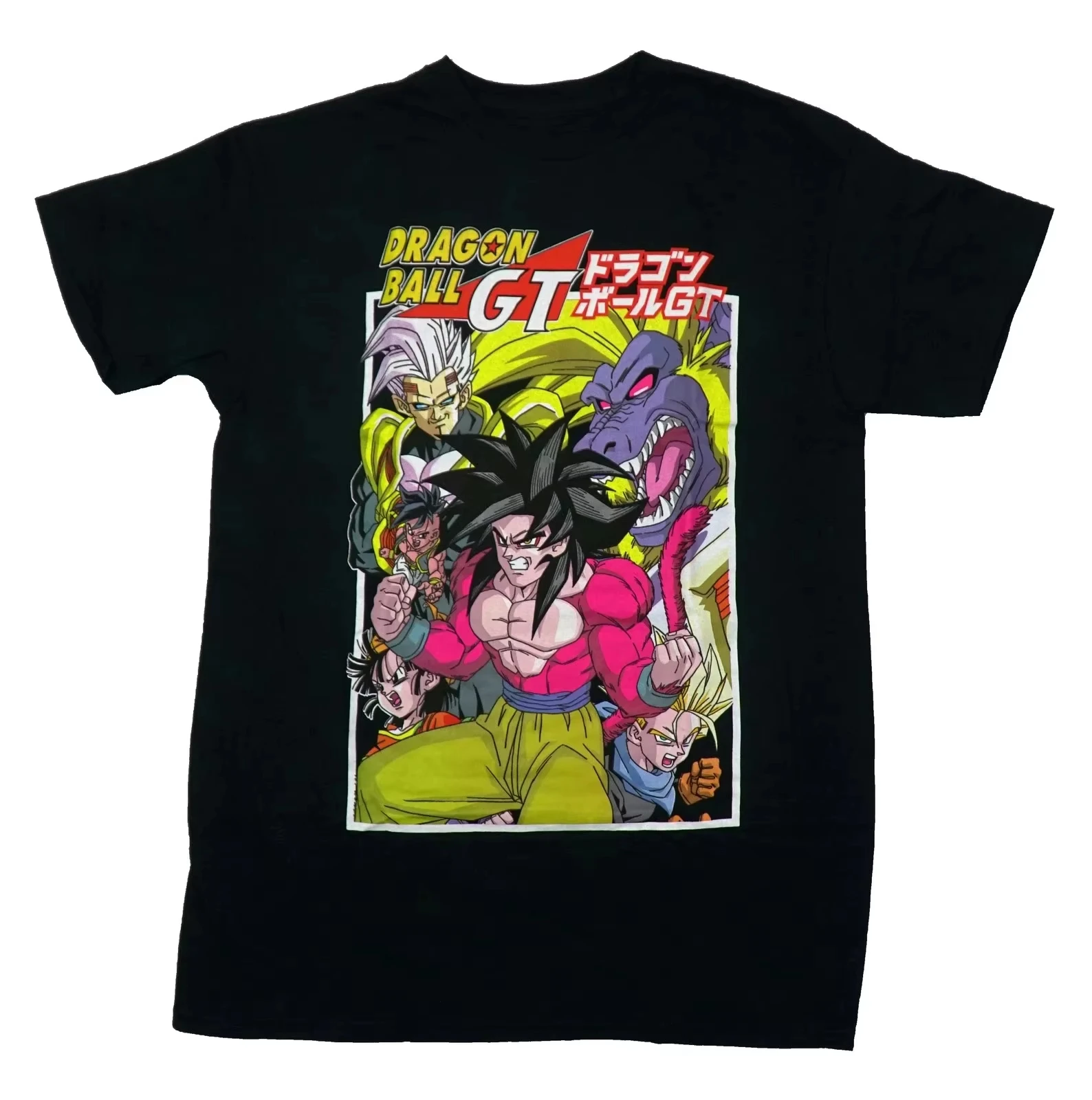 Dragon Ball 2026 New Summer GT Retro High Quality Pure Cotton Oversized Casual Super Saiyan Print Unisex Tee for Men Women Kids - view 3